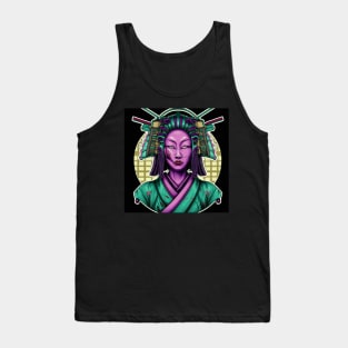 Zombie Samurai Geisha Tank Top